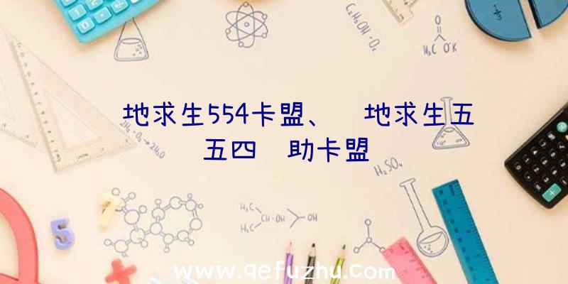 绝地求生554卡盟、绝地求生五五四辅助卡盟