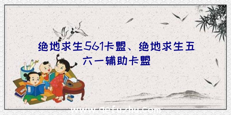 绝地求生561卡盟、绝地求生五六一辅助卡盟