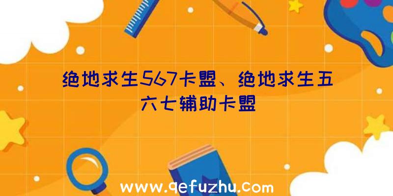 绝地求生567卡盟、绝地求生五六七辅助卡盟