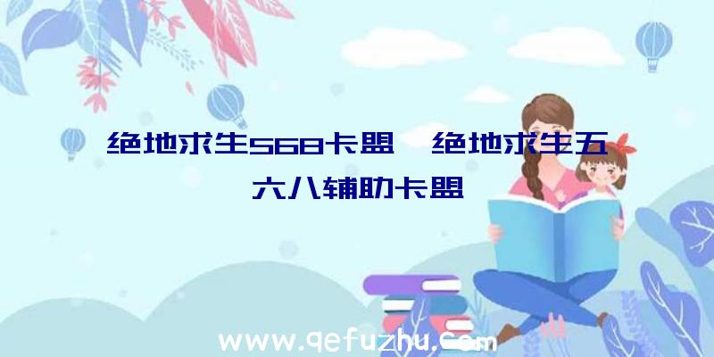 绝地求生568卡盟、绝地求生五六八辅助卡盟