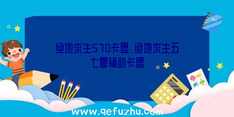 绝地求生570卡盟、绝地求生五七零辅助卡盟