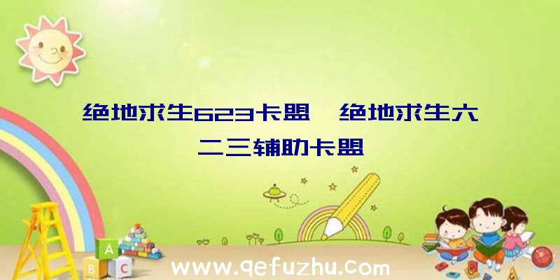 绝地求生623卡盟、绝地求生六二三辅助卡盟