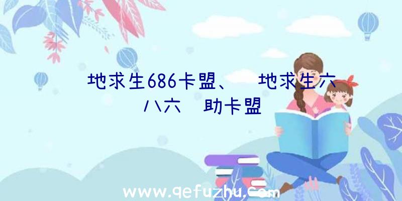 绝地求生686卡盟、绝地求生六八六辅助卡盟