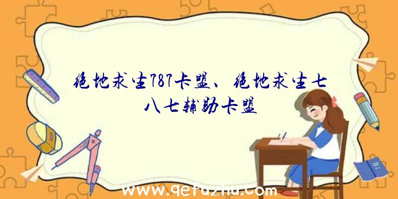 绝地求生787卡盟、绝地求生七八七辅助卡盟