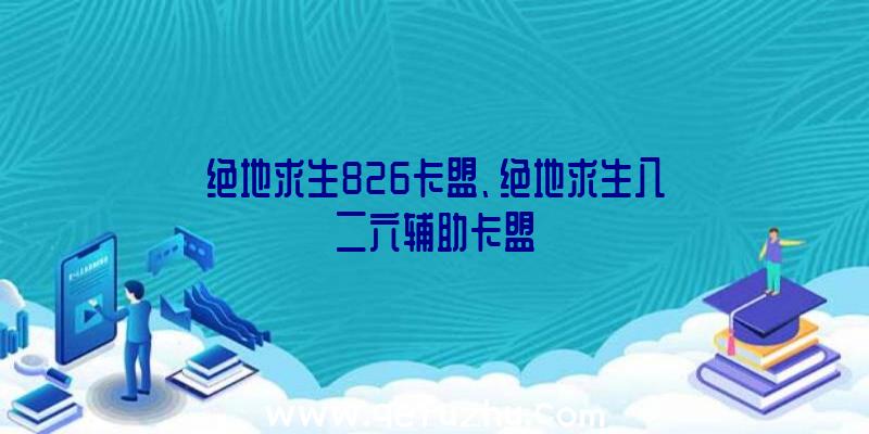 绝地求生826卡盟、绝地求生八二六辅助卡盟