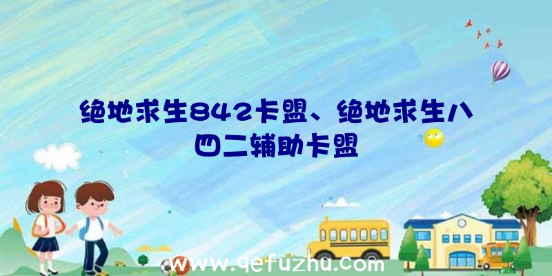 绝地求生842卡盟、绝地求生八四二辅助卡盟