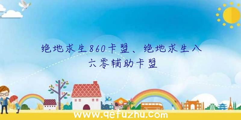 绝地求生860卡盟、绝地求生八六零辅助卡盟