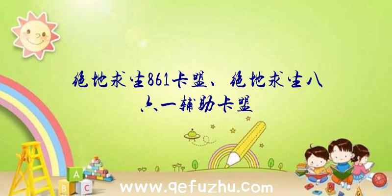 绝地求生861卡盟、绝地求生八六一辅助卡盟