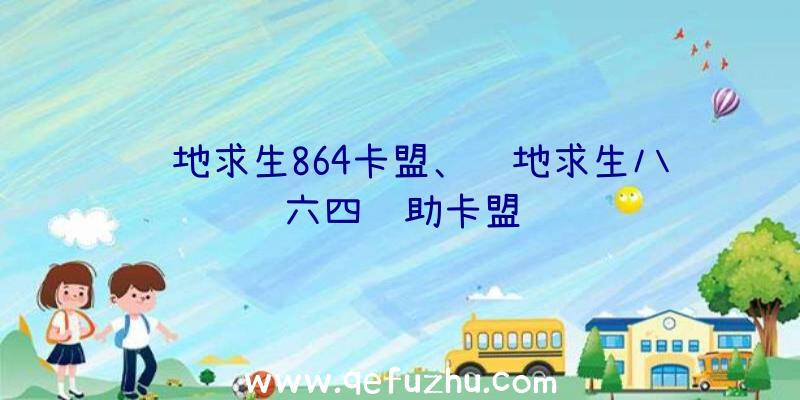 绝地求生864卡盟、绝地求生八六四辅助卡盟