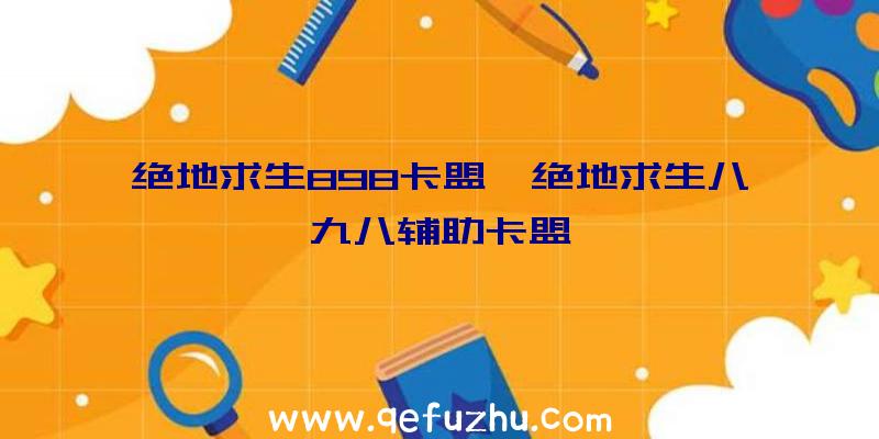 绝地求生898卡盟、绝地求生八九八辅助卡盟