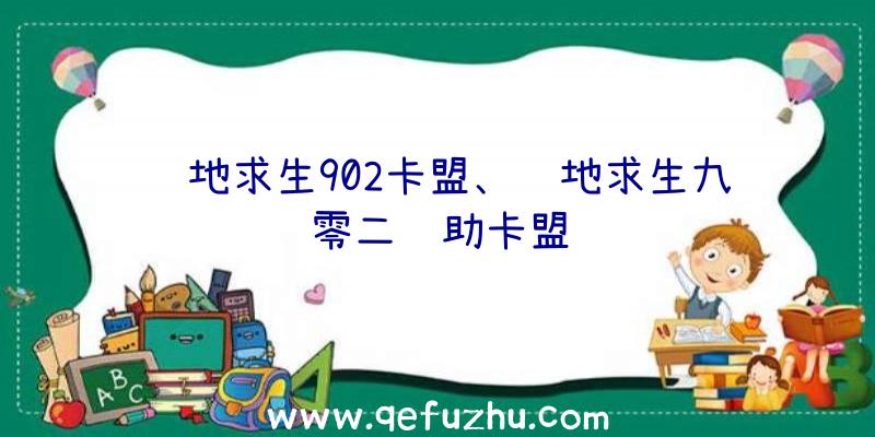 绝地求生902卡盟、绝地求生九零二辅助卡盟