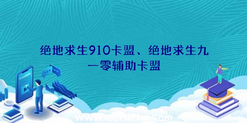 绝地求生910卡盟、绝地求生九一零辅助卡盟