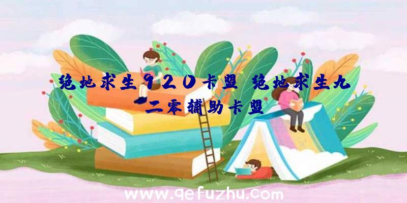 绝地求生920卡盟、绝地求生九二零辅助卡盟