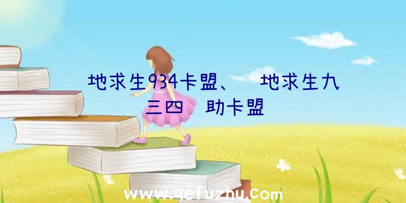 绝地求生934卡盟、绝地求生九三四辅助卡盟