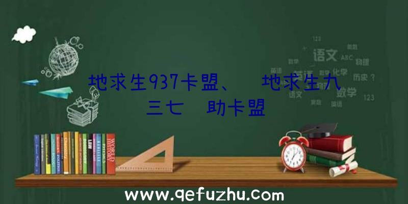 绝地求生937卡盟、绝地求生九三七辅助卡盟