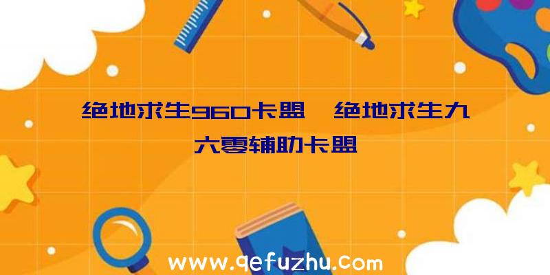 绝地求生960卡盟、绝地求生九六零辅助卡盟