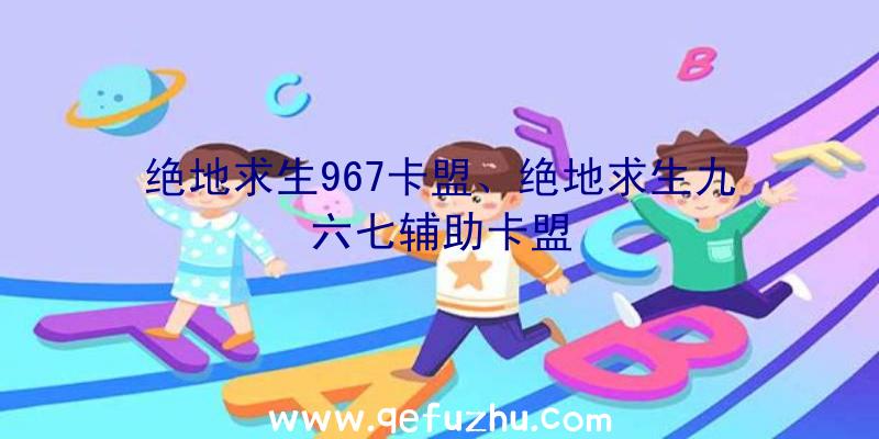 绝地求生967卡盟、绝地求生九六七辅助卡盟