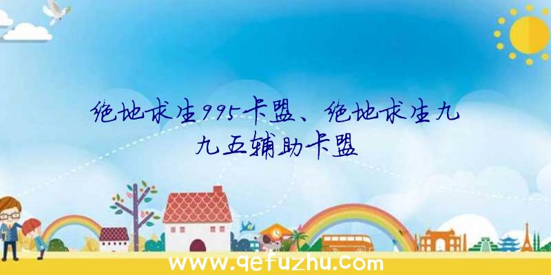 绝地求生995卡盟、绝地求生九九五辅助卡盟