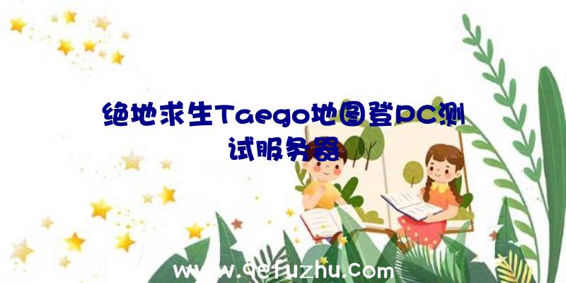 绝地求生Taego地图登PC测试服务器