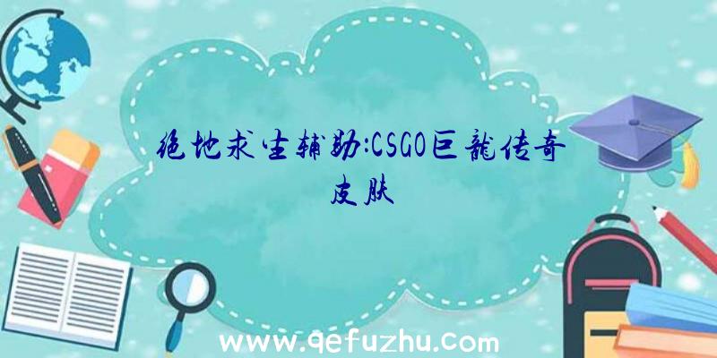 绝地求生辅助:CSGO巨龙传奇皮肤