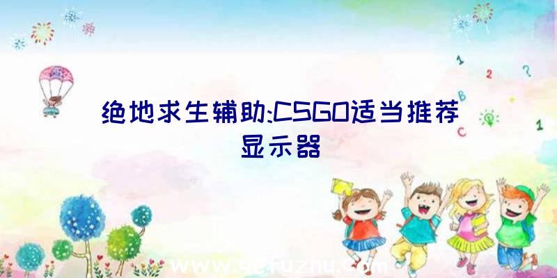 绝地求生辅助:CSGO适当推荐显示器