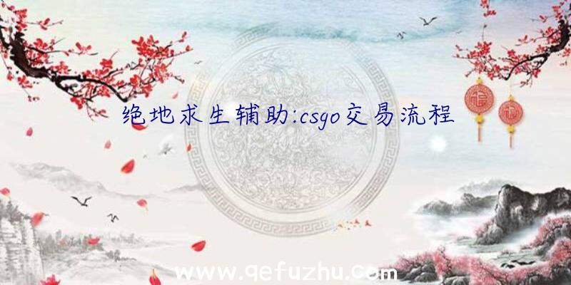 绝地求生辅助:csgo交易流程