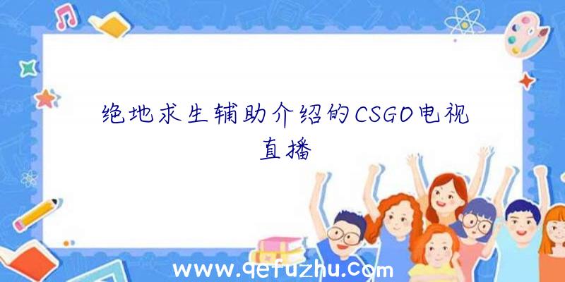 绝地求生辅助介绍的CSGO电视直播