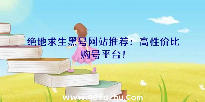 绝地求生黑号网站推荐：高性价比购号平台！