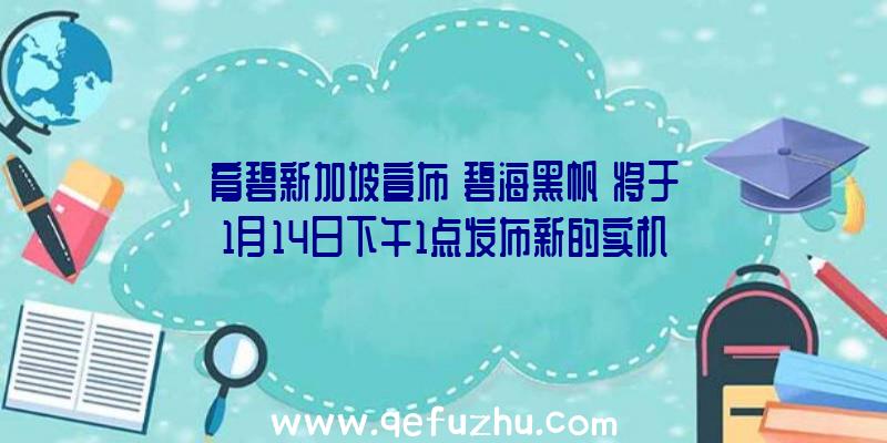 育碧新加坡宣布《碧海黑帆》将于1月14日下午1点发布新的实机